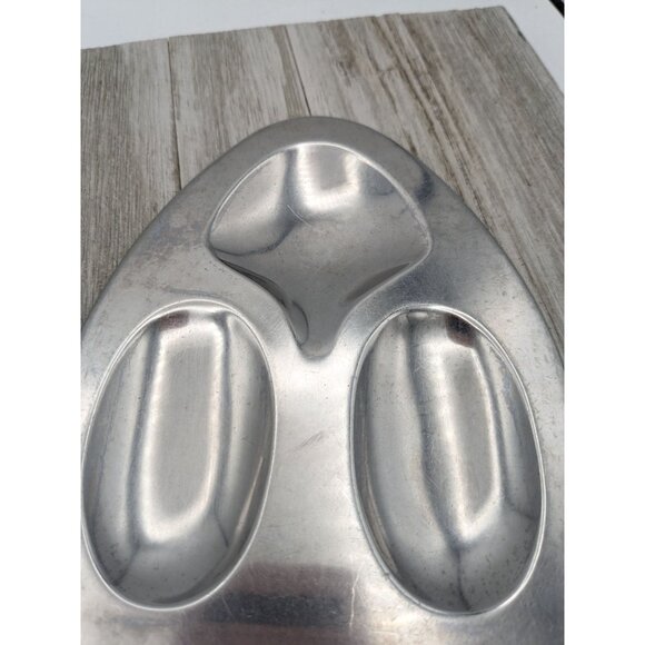 Vintage Vernco #2 Stainless Steel Spoon Rest Egg Shaped 8 1/4" Japan - Picture 3 of 5